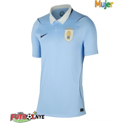 Camiseta Uruguay Primera Equipación para mujer Mundial 2026 manga corta